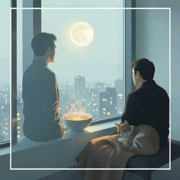 窗台打盹的月光