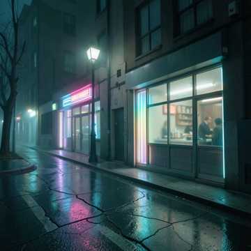 霓虹碎影