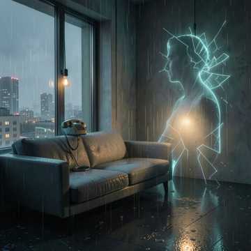 雨声里碎掉的灯
