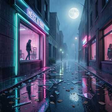 霓虹未眠的街