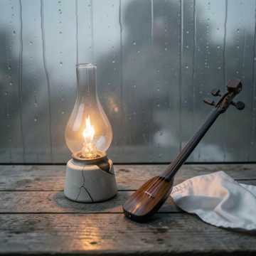 残灯听雨