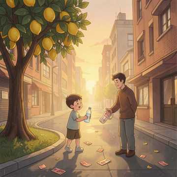 跟弟弟散步会带来好运气