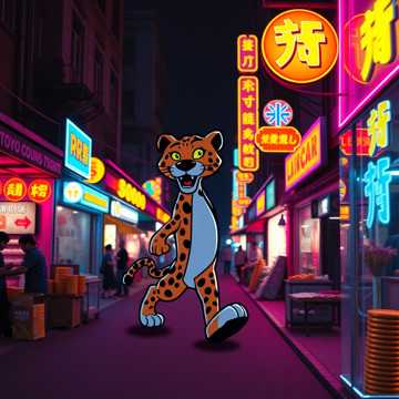 小豹逛街
