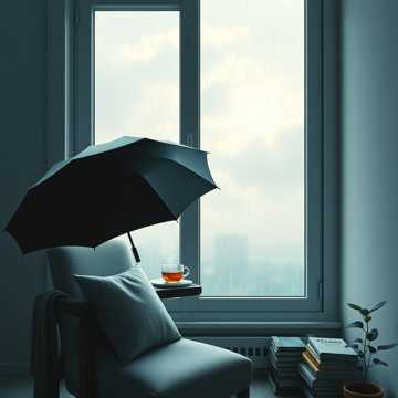 雨天躲进热茶里