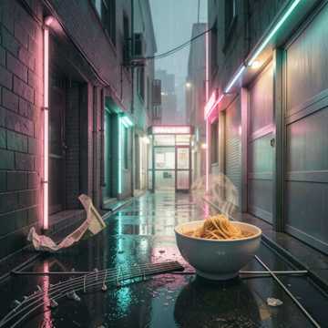 夜色里的泡面