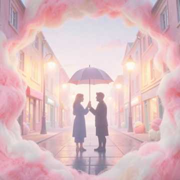 糖霜落在草莓上