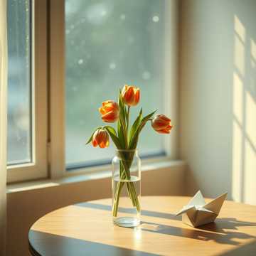 Wilted Tulips in the