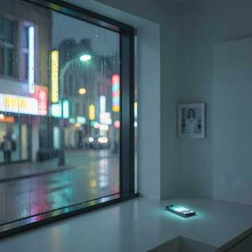 窗外雨滴圈