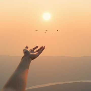 白云走散的天空