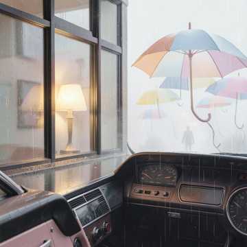 褪色的雨天