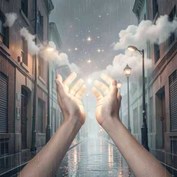 掌心贴着的星光