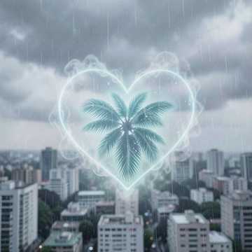 粘在掌心的雨