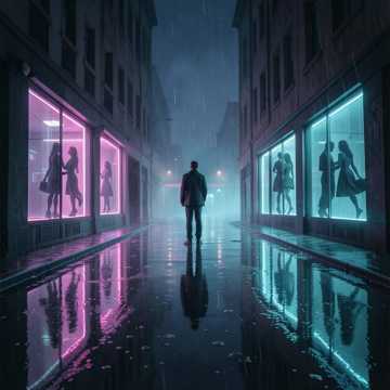 霓虹褪色处