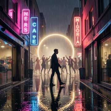 霓虹雨巷
