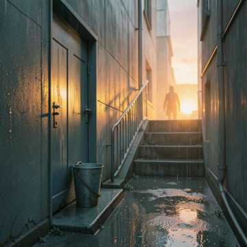 桶沿的黄昏