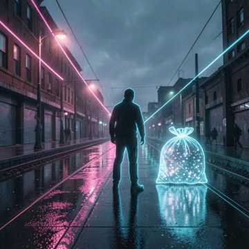 霓虹拾荒人