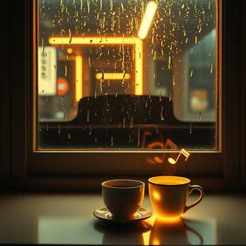 泛黄琴键的雨