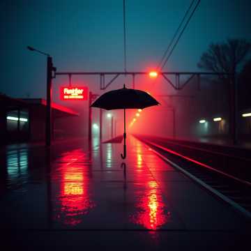 雨落站台
