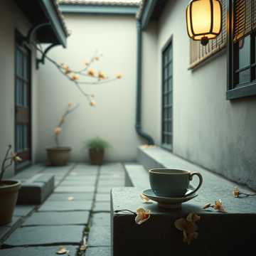 旧庭前海棠落