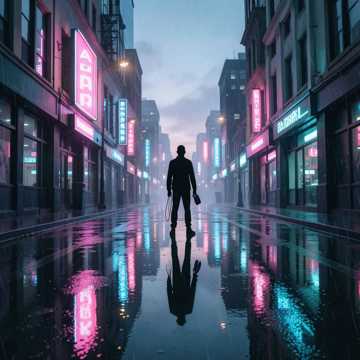 霓虹孤影