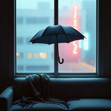 雨打空窗