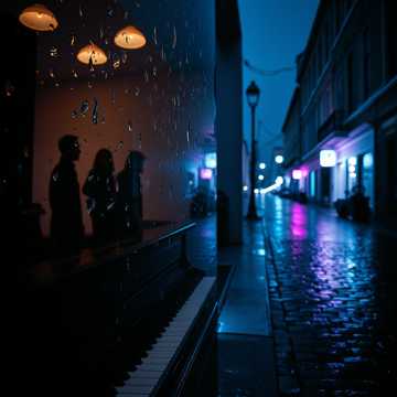 琴键上的雨滴