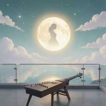 月光弹落的琴音
