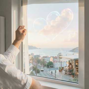 你看天空有美丽的云