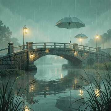 雨落旧桥