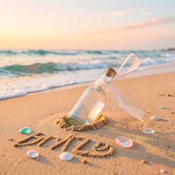 浪花在瓶口